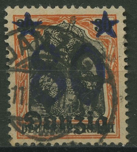 Danzig 1920 Germania mit Aufdruck 20 gestempelt geprüft