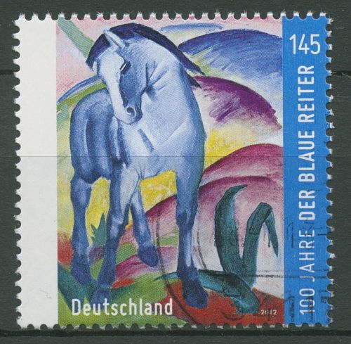 Bund 2012 Franz Marc Gemälde "Blaues Pferd" 2911 gestempelt