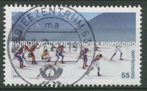 Bund 2012 Biathlon-WM Ruhpolding 2912 gestempelt