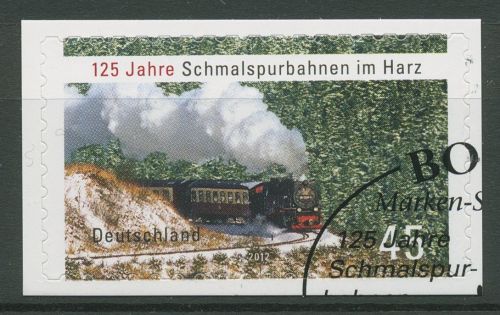 Bund 2012 Harzer Schmalspurbahn 2916 gestempelt