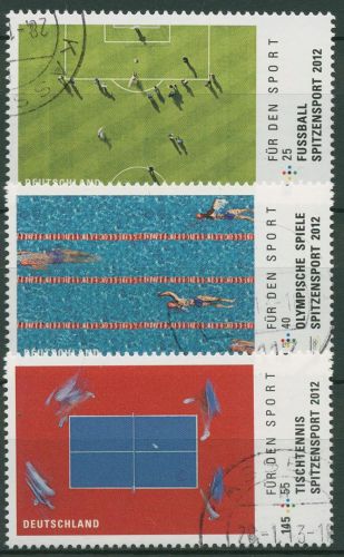 Bund 2012 Sporthilfe Fußball Olympia 2924/26 gestempelt