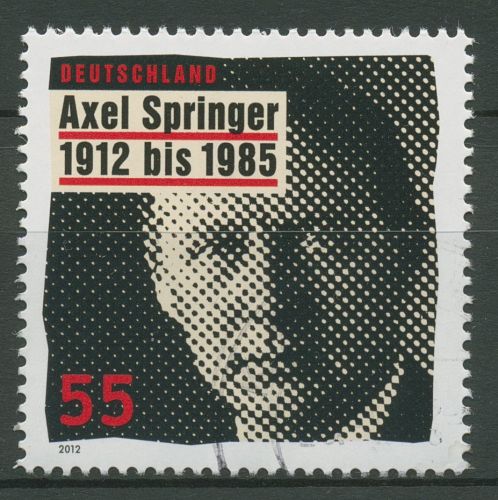 Bund 2012 Zeitungsverleger Axel Springer 2927 gestempelt