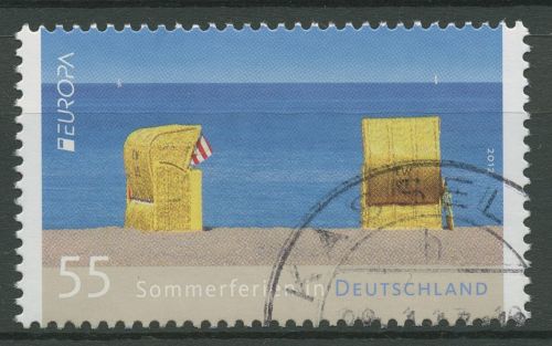 Bund 2012 Europa CEPT Besuche Sommerferien 2933 gestempelt