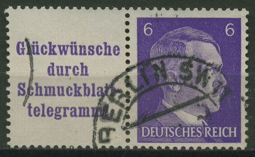 Deutsches Reich Zusammendrucke 1941 Freimarken Hitler W 155 gestempelt