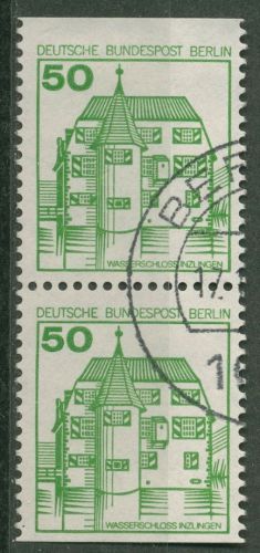 Berlin Zusammendrucke 1980 Burgen & Schlösser 615 C/D Paar mit BERLIN-Stempel