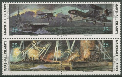 Marshall-Inseln 1990 Zweiter Weltkrieg Italienische Flotte 330/33 ZD postfrisch