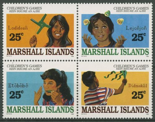 Marshall-Inseln 1990 Kinderspiele 280/83 ZD postfrisch