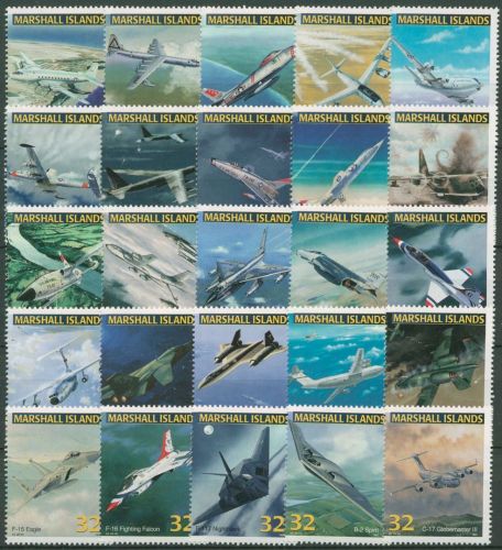 Marshall-Inseln 1997 Flugzeuge der US Air Force 839/63 postfrisch