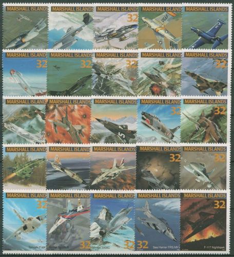 Marshall-Inseln 1995 Kampfflugzeuge 636/60 postfrisch