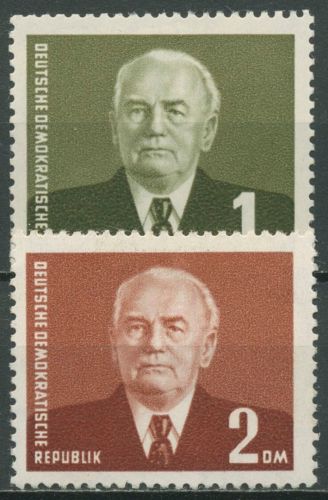 DDR 1953 Präsident Wilhelm Pieck 342/43 a mit Falz