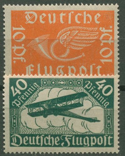 Deutsches Reich 1919 Flugpostmarken 111/12 postfrisch