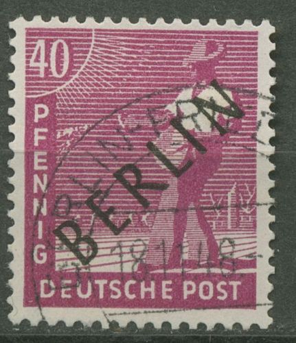 Berlin 1948 Schwarzaufdruck 12 gestempelt