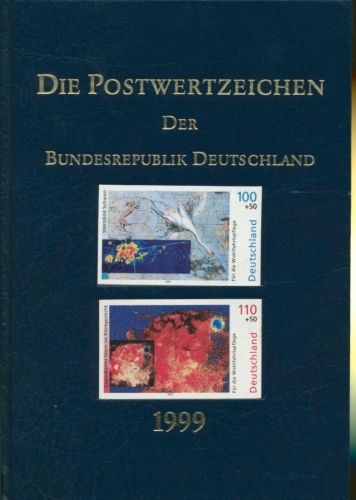 Bund Jahrbuch 1999 mit allen Marken postfrisch und Schwarzdruck (XL9589)