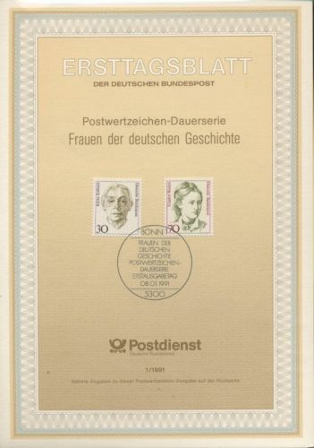 Bund Jahrgang 1991 Ersttagsblätter ETB komplett (XL9691)