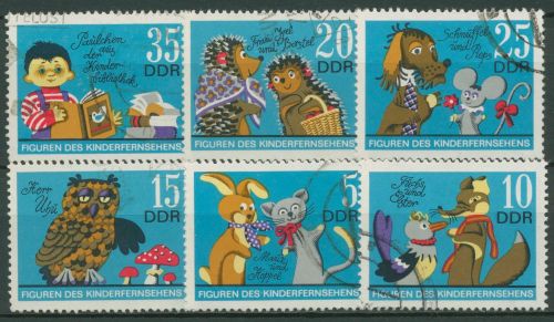 DDR 1972 Kinderfernsehen Figuren Fuchs und Elster 1807/12 gestempelt