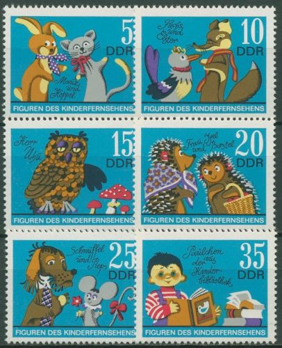 DDR 1972 Kinderfernsehen Figuren Fuchs und Elster 1807/12 postfrisch