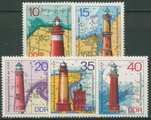 DDR 1974 Leuchttürme 1953/57 postfrisch