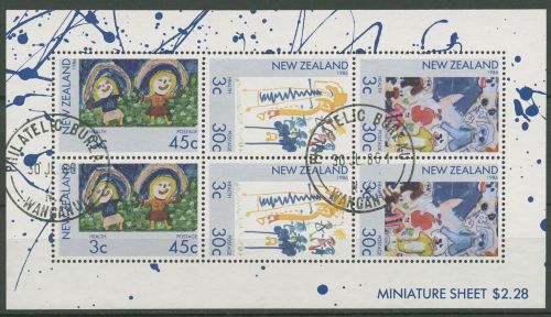 Neuseeland 1986 Gesundheit Kinderzeichnungen 968/70 K gestempelt (C25853)