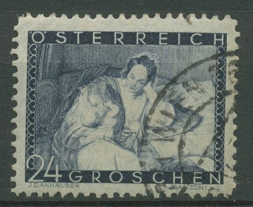 Österreich 1935 Muttertag Mutter und Kind 597 gestempelt