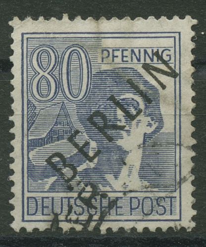 Berlin 1948 Schwarzaufdruck 15 gestempelt, geknickt (R80837)