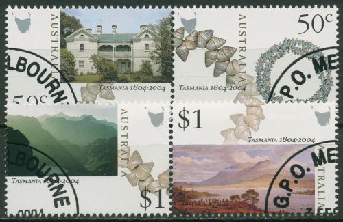 Australien 2004 200 Jahre Stadt Hobart Tasmanien 2283/86 ZD gestempelt