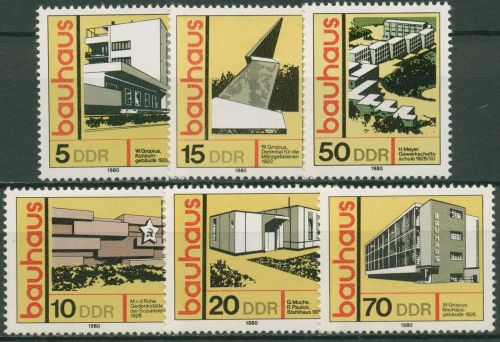 DDR 1980 Bauwerke BAUHAUS 2508/13 postfrisch