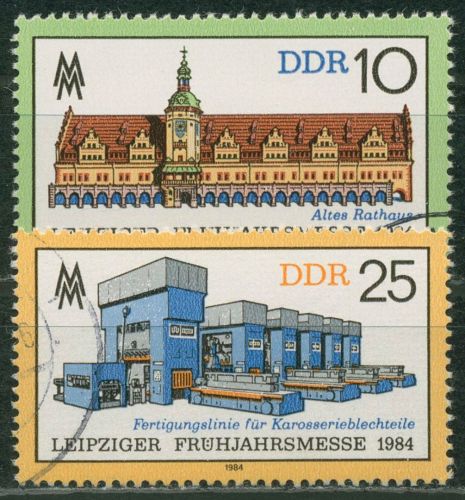 DDR 1984 Leipziger Frühjahrsmesse 2862/63 gestempelt
