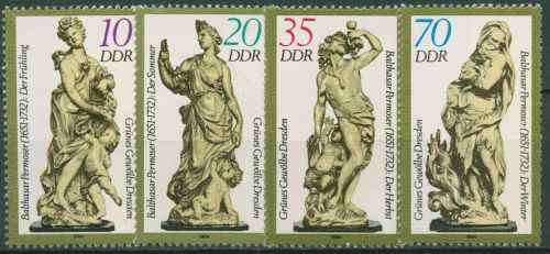 DDR 1984 Grünes Gewölbe Dresden Skulpturen 2905/08 postfrisch