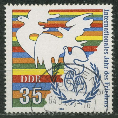 DDR 1986 Jahr des Friedens Friedenstauben 3036 gestempelt