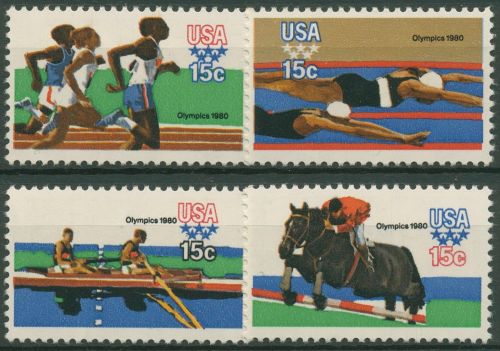 USA 1979 Olympia´80 Sommerspiele Moskau 1398/01 postfrisch