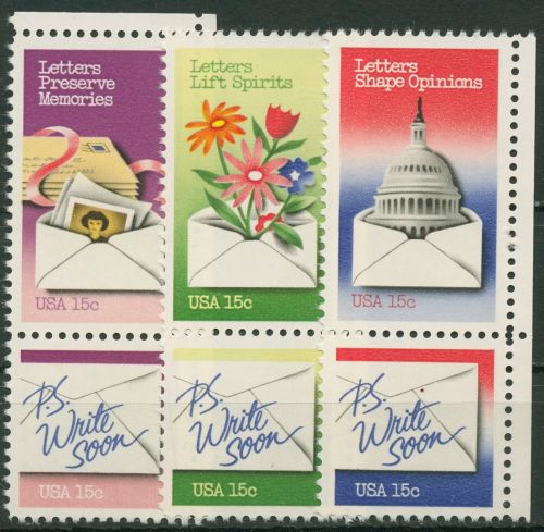 USA 1980 Nationale Briefwoche 1421/26 ZD postfrisch