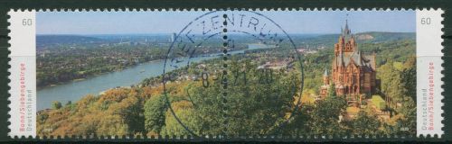 Bund 2020 Landschaften Rheintal Drachenburg 3510/11 ZD gestempelt