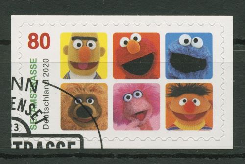 Bund 2020 Kinderfernsehen Sesamstraße Ernie & Bert 3534 gestempelt