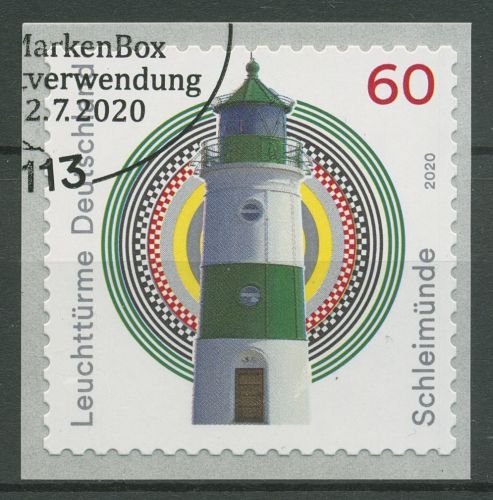 Bund 2020 Leuchtturm Schleimünde 3555 gestempelt