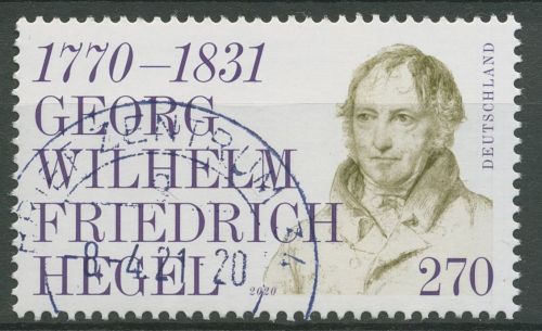 Bund 2020 Persönlichkeiten Georg Wilhelm Friedrich Hegel 3560 gestempelt