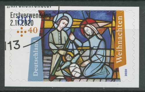Bund 2020 Weihnachten Kirchenfenster 3574 gestempelt