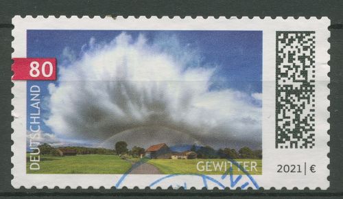 Bund 2021 Himmelsereignisse Wolken Gewitter 3617 gestempelt
