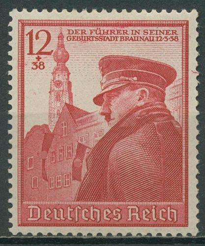 Deutsches Reich 1939 50. Geburtstag A. Hitler 691 mit Falz