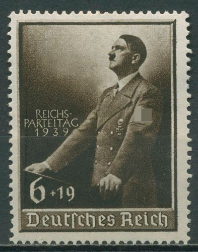 Deutsches Reich 1939 Reichsparteitag Nürnberg 701 mit Falz