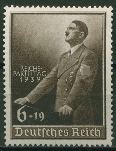 Deutsches Reich 1939 Reichsparteitag Nürnberg 701 postfrisch geprüft