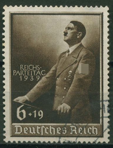 Deutsches Reich 1939 Reichsparteitag Nürnberg 701 gestempelt