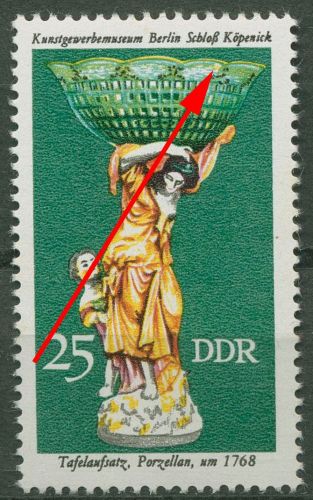 DDR 1976 Historisches Kunsthandwerk Plattenfehler 2173 F 50 postfrisch