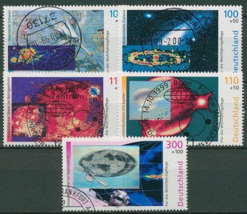 Bund 1999 Kosmos Sternenhimmel 2077/81 gestempelt
