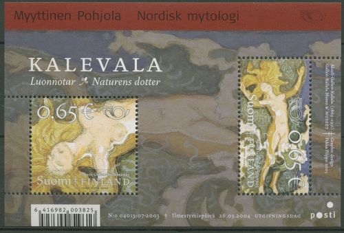 Finnland 2004 NORDEN Malerei Nordische Mythen Block 33 postfrisch (C95161)