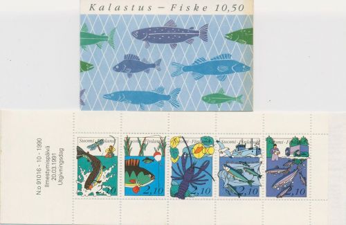 Finnland 1991 Fischerei Markenheftchen MH 27 postfrisch (C95205)