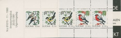 Finnland 1991 Freimarken Vögel Markenheftchen MH 28 postfrisch (C95206)