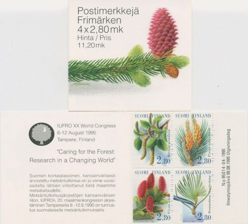 Finnland 1995 Forstwirtschaft Bäume Markenheftchen MH 39 postfrisch (C95216)