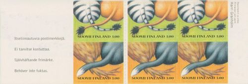 Finnland 1999 Valentinstag Tierschwänze Folienbl. 1463/64 FB postfrisch (C95251)