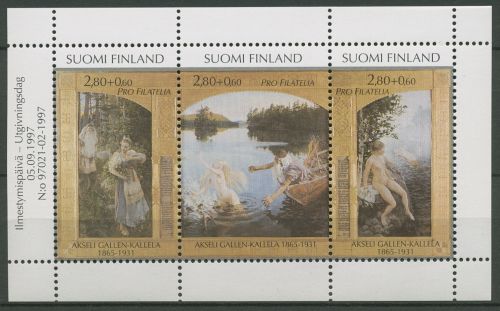 Finnland 1997 Aino-Sage Heftchenblatt H.-Blatt 49 postfrisch (C61212)