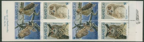 Aland 1996 WWF Uhu Markenheftchen MH 4 postfrisch (C17474)